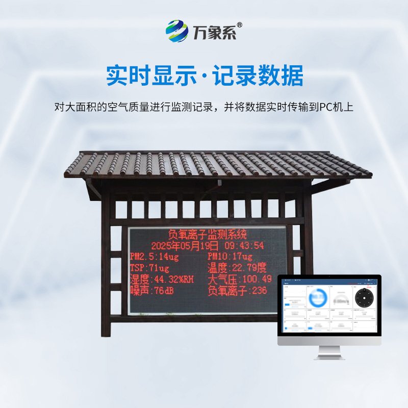 公園負(fù)氧離子監(jiān)測(cè)系統(tǒng)